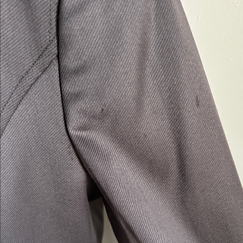 Ellen Tracy Women's Dark Gray Sleek Look 2  Button Long Fitted Blazer Jacket - Picture 7 of 11